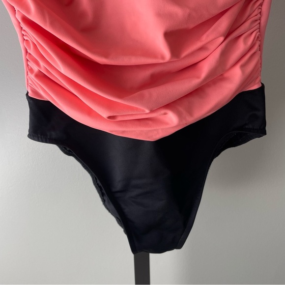 Pink and Black Women's Swimsuit - Picture 4 of 10